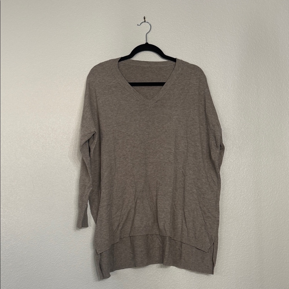 H&M Taupe V-Neck Sweater